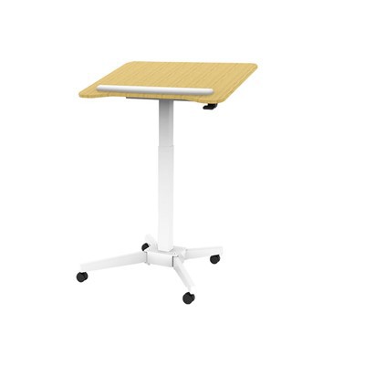 Height Adjustable Mobile Desk with Tilting